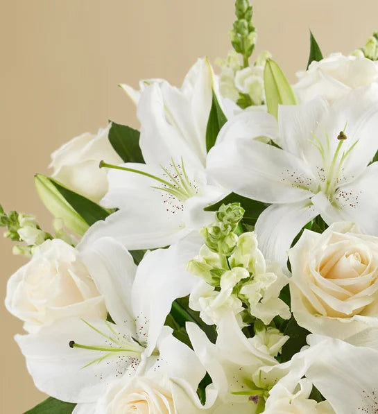 Classic White Sympathy Floral Arrangement