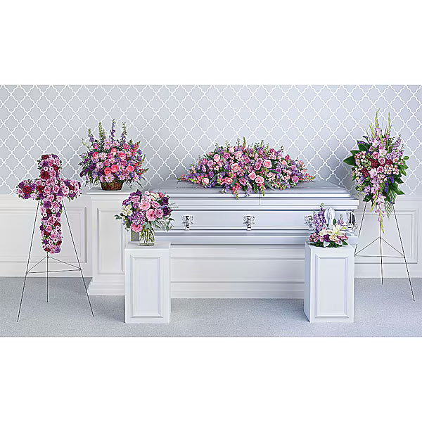 Lavender Grace Floral Basket